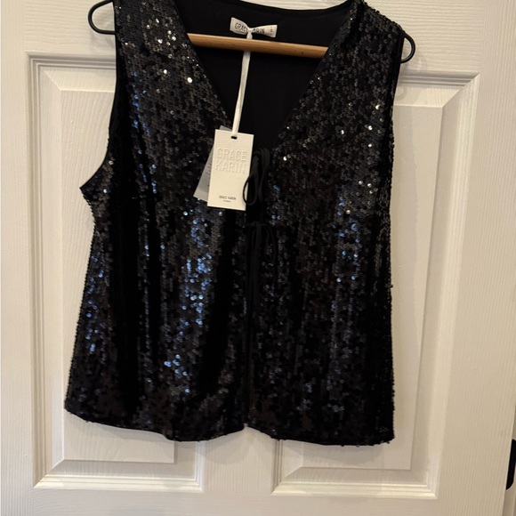NWT 1135 GRACE KARIN 2 pc sequin top - Picture 2 of 5